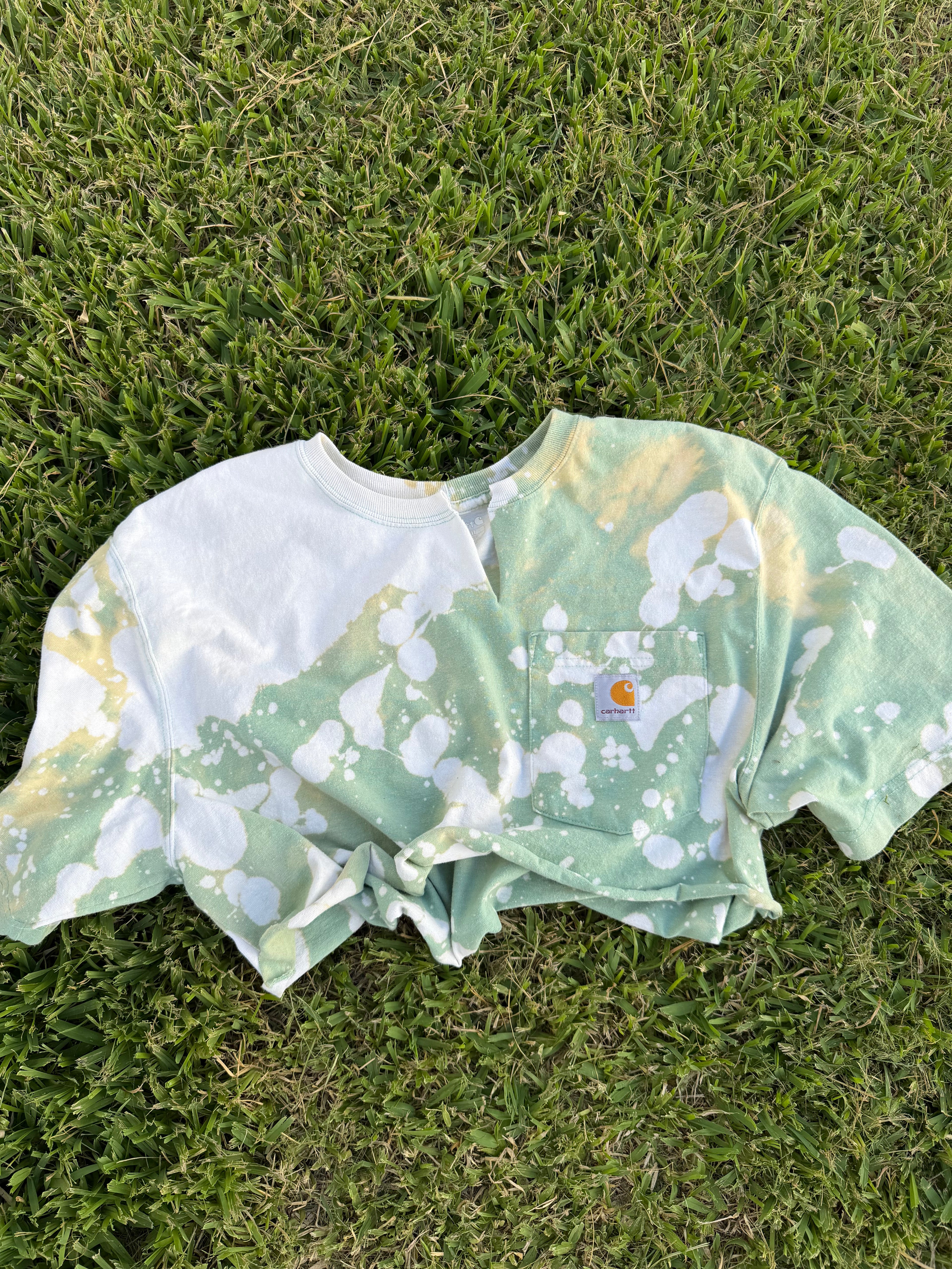 Custom acid washed carhart tee (M)