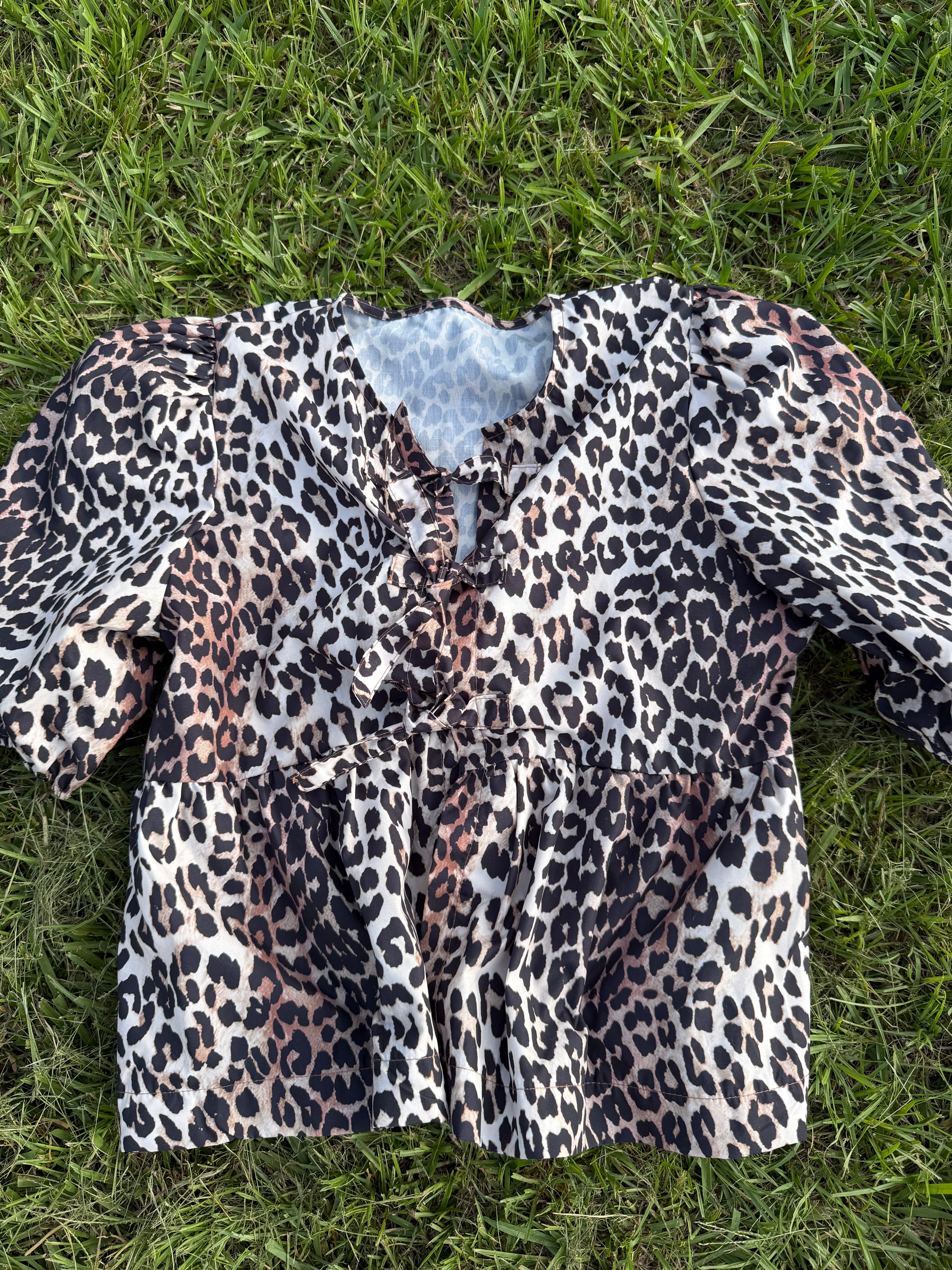 Leopard bow top (M/L)