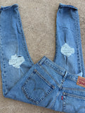 Custom distressed Levi’s size 26