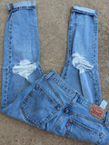 Custom distressed Levi’s size 27