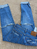 Custom distressed Levi’s size 25