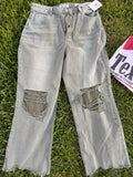 Olive green boutique denim 29