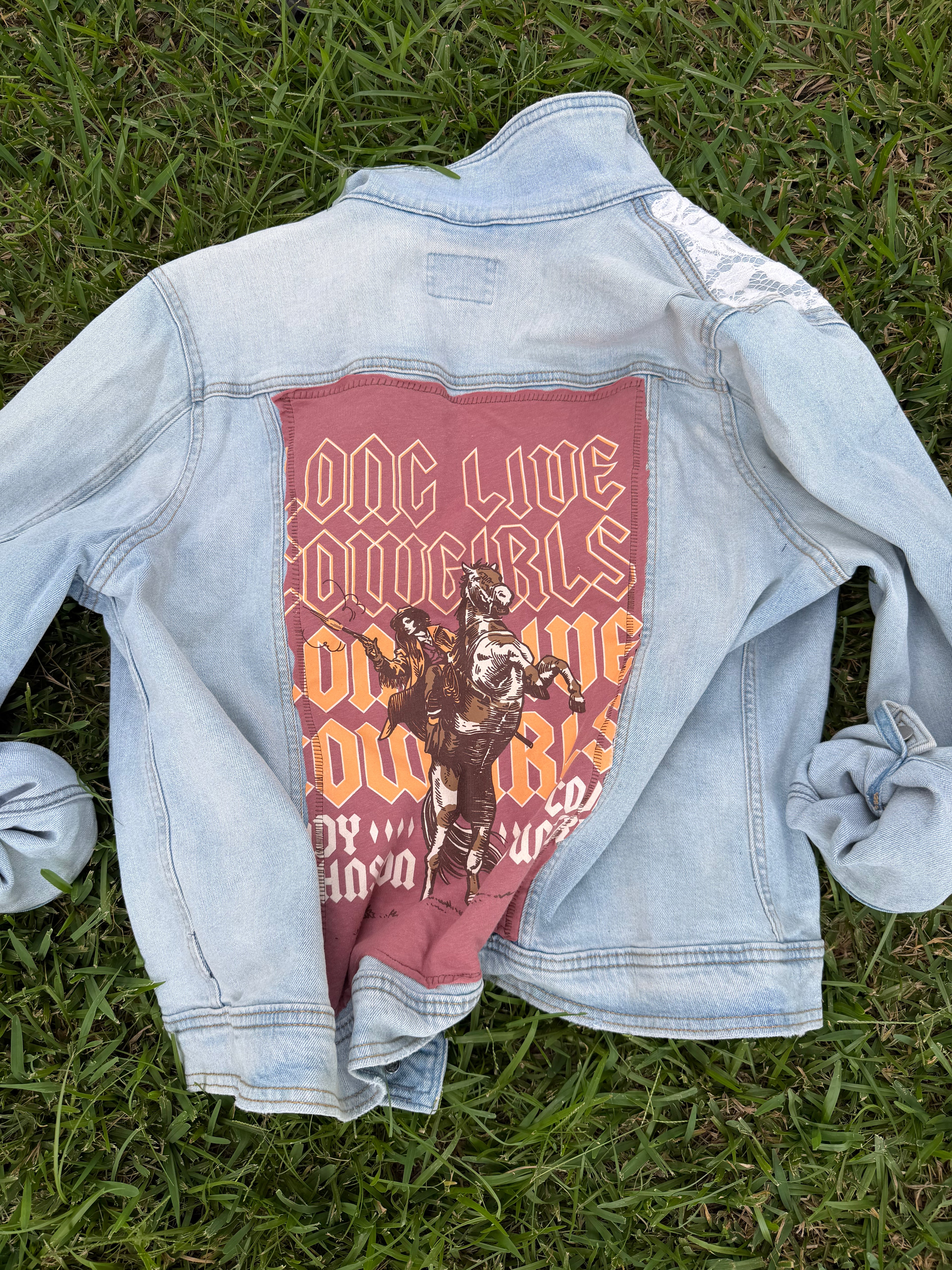 Revamped denim jacket (L/XL)