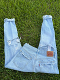 Custom distressed Levi’s size 27