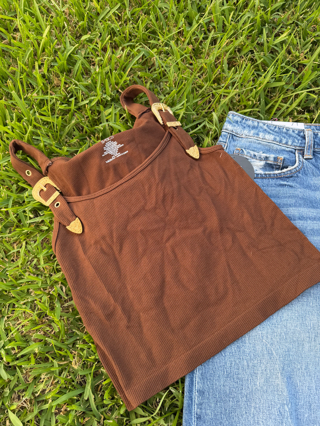 Ribbed Buckle Tank