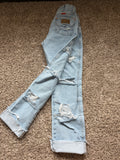 Custom distressed Wrangler (size 5/36)