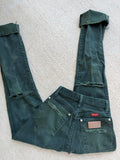 Vintage acid washed distressed Wrangler size 0