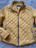 Mustard yellow quilted jacket small