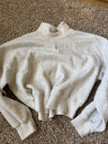 Abercrombie cropped (soft collection) mock neck style crew small