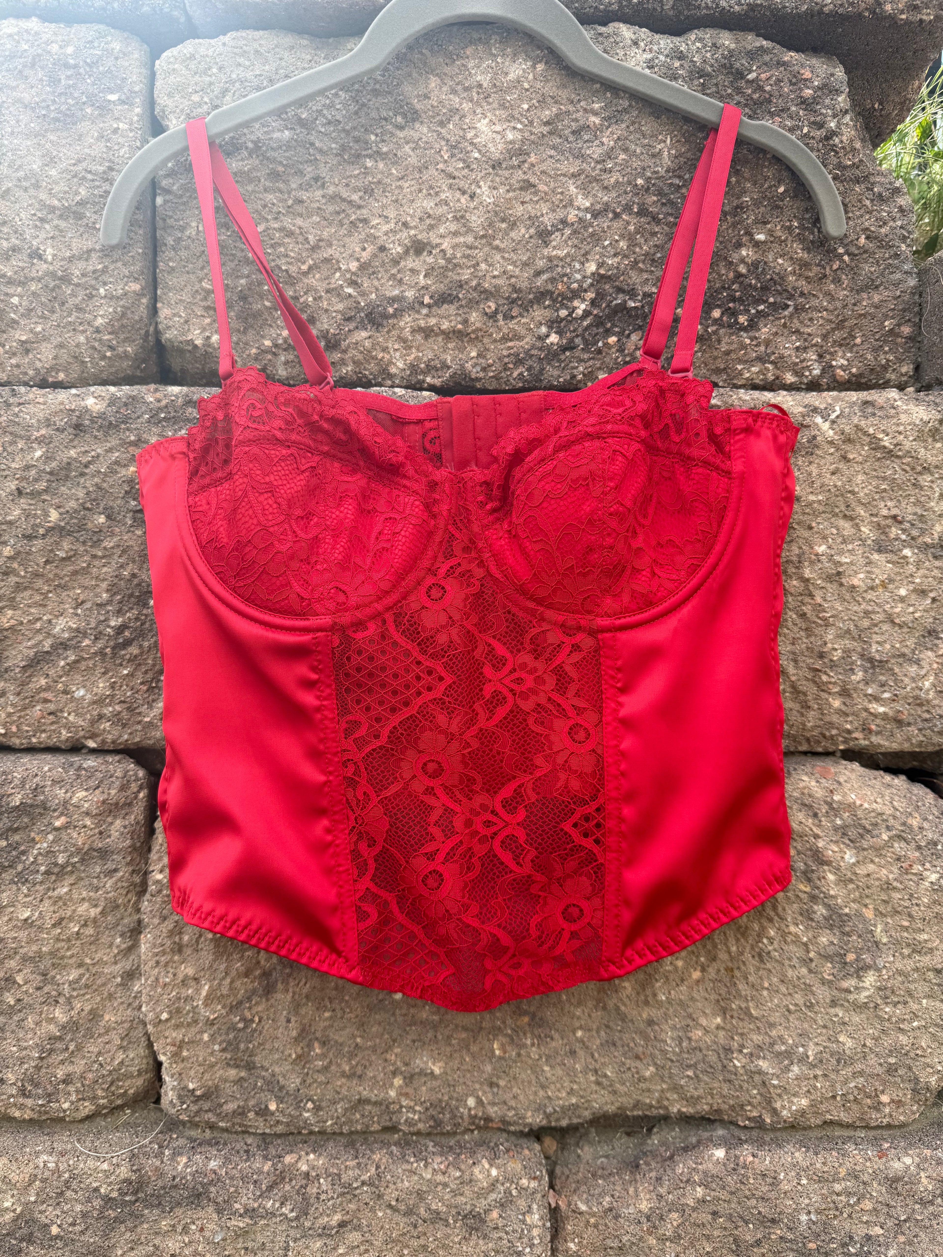 Lace corset top (large) 🔥