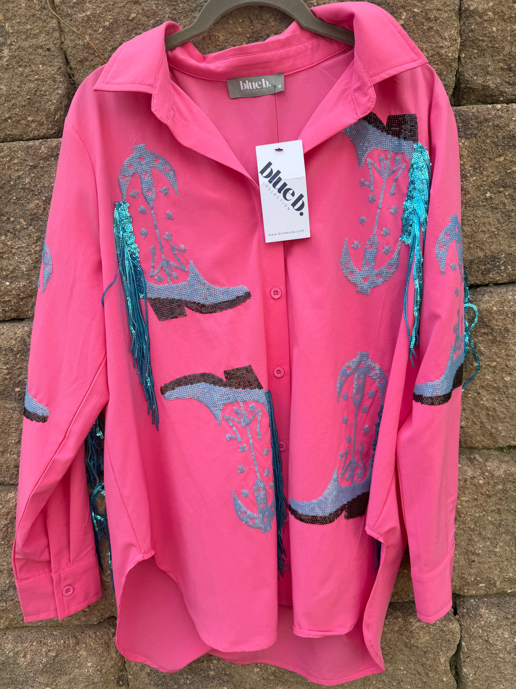 Western boot fringe top (M)
