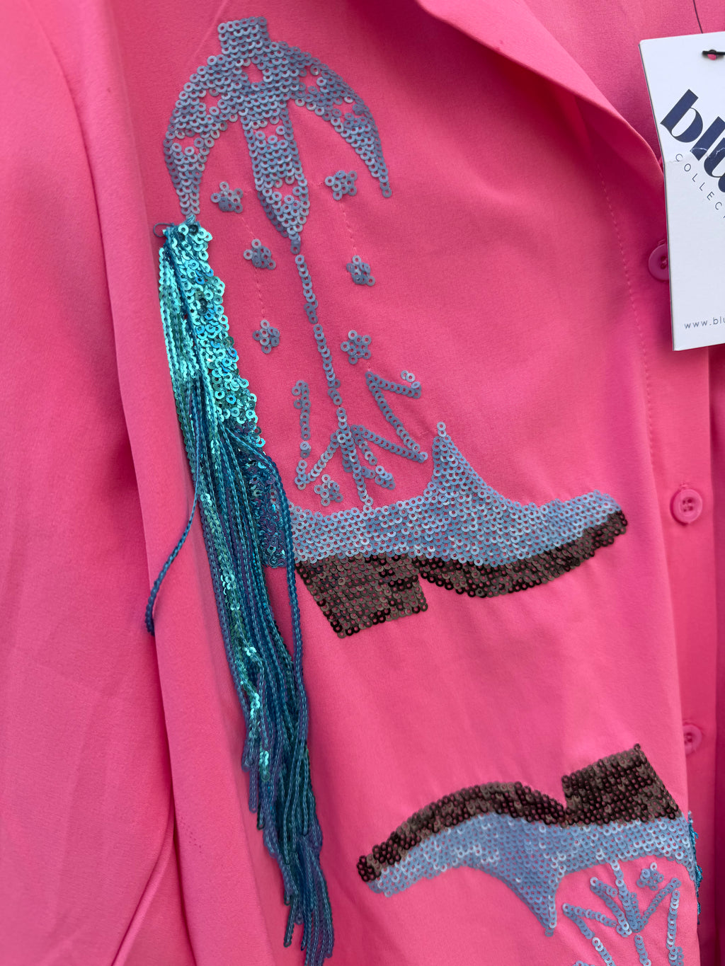 Western boot fringe top (M)