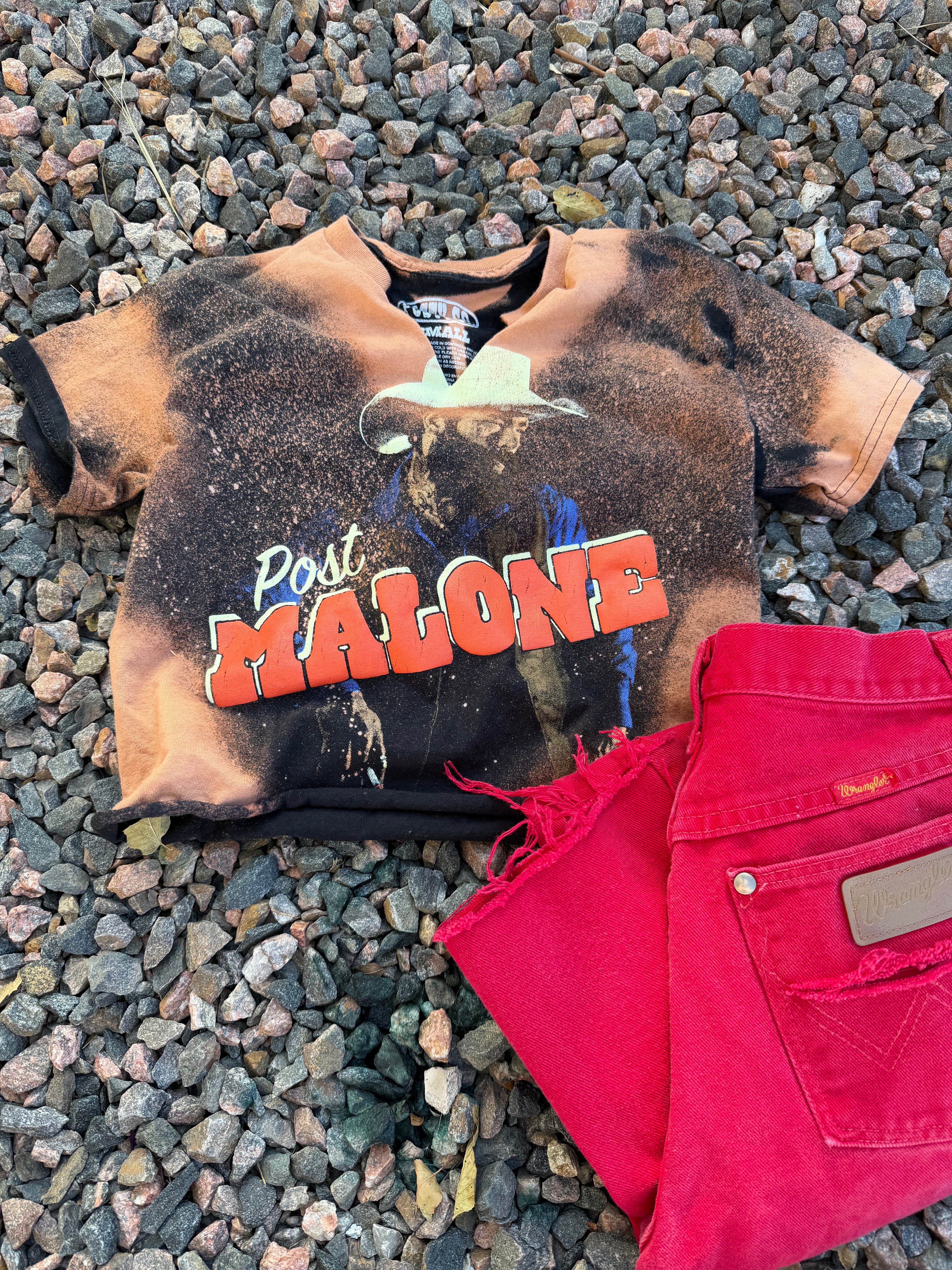 Custom acid washed PostY Co tee 🔥 Small