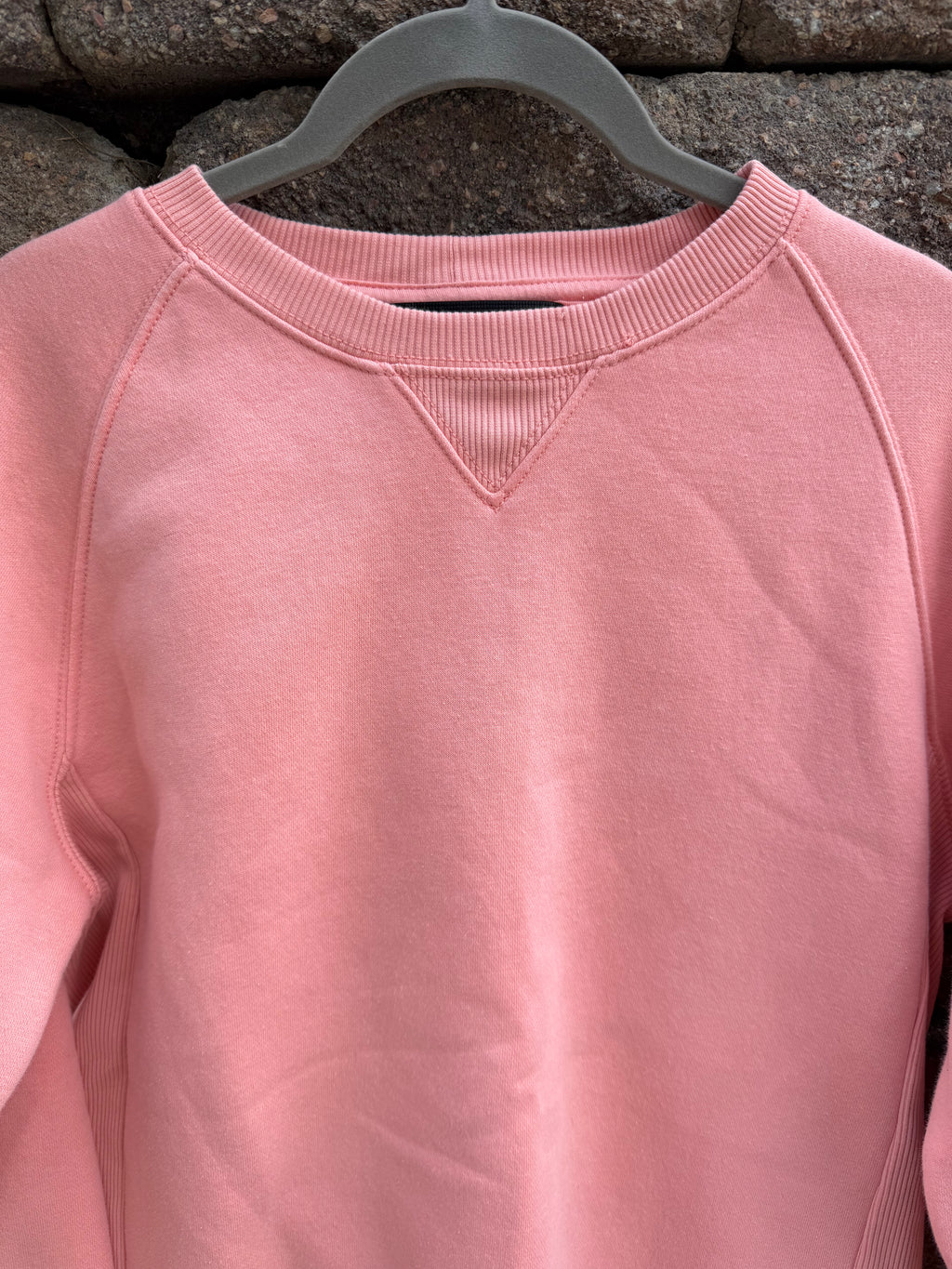 Pink/coral carhart crew medium
