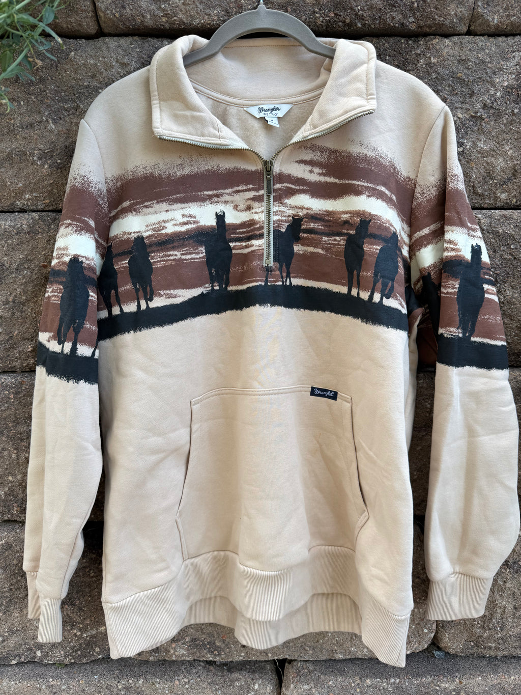 Wrangler western quarter zip medium