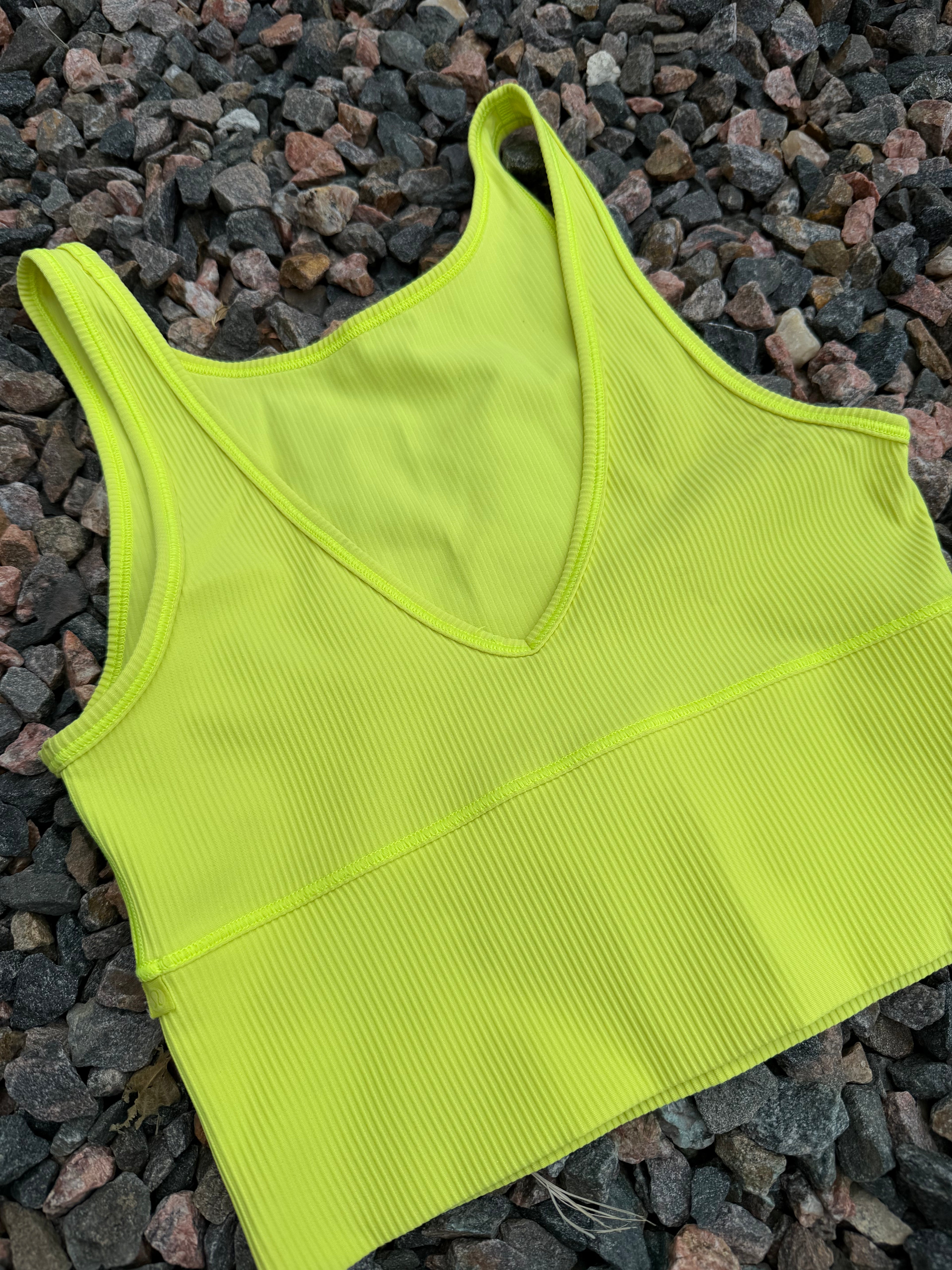 Lululemon Power Pivot Rib Tank Crop Top size 6