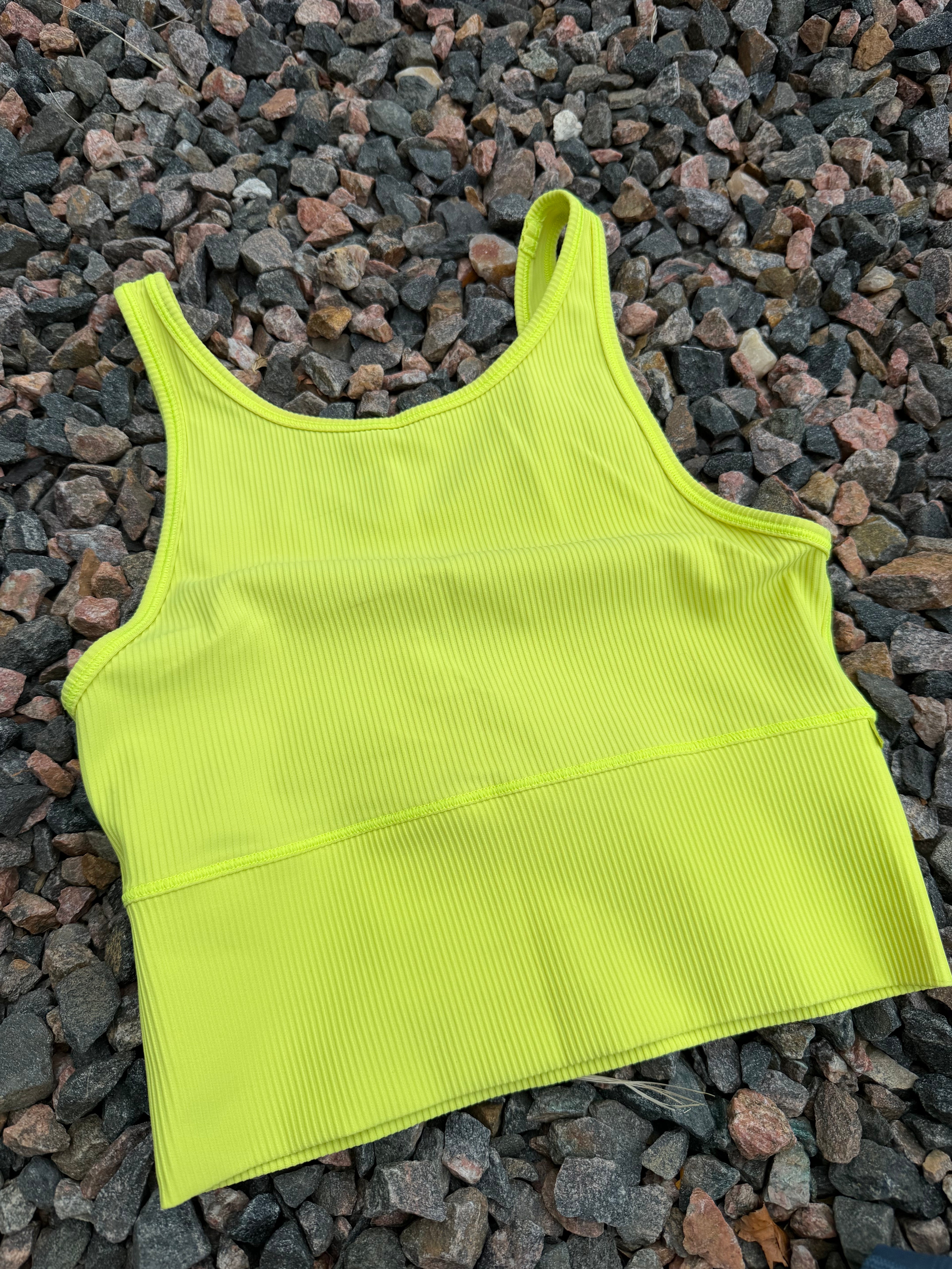 Lululemon Power Pivot Rib Tank Crop Top size 6