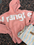Stunning coral Wrangler hoodie small