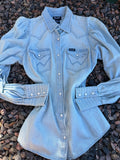 Wrangler pearl small denim top