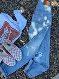 Custom distressed Levi’s 27