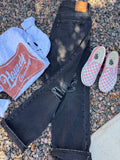 Custom distressed Levi’s size 32