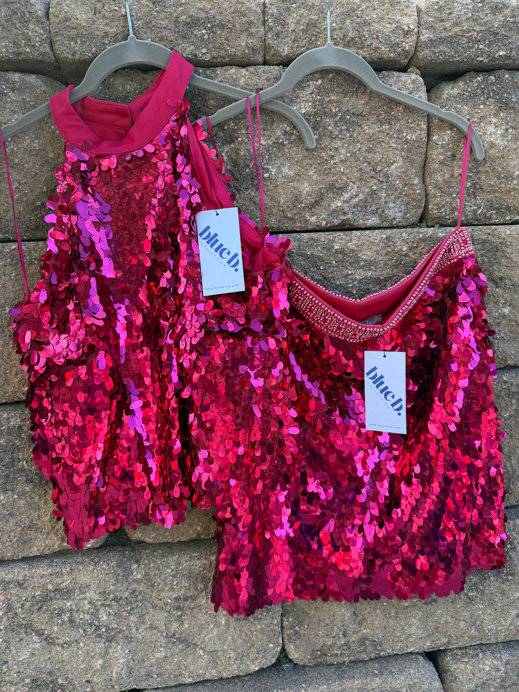 hot pink sequin set large 🔥💖