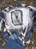 Custom acid washed George straight crew large 🔥