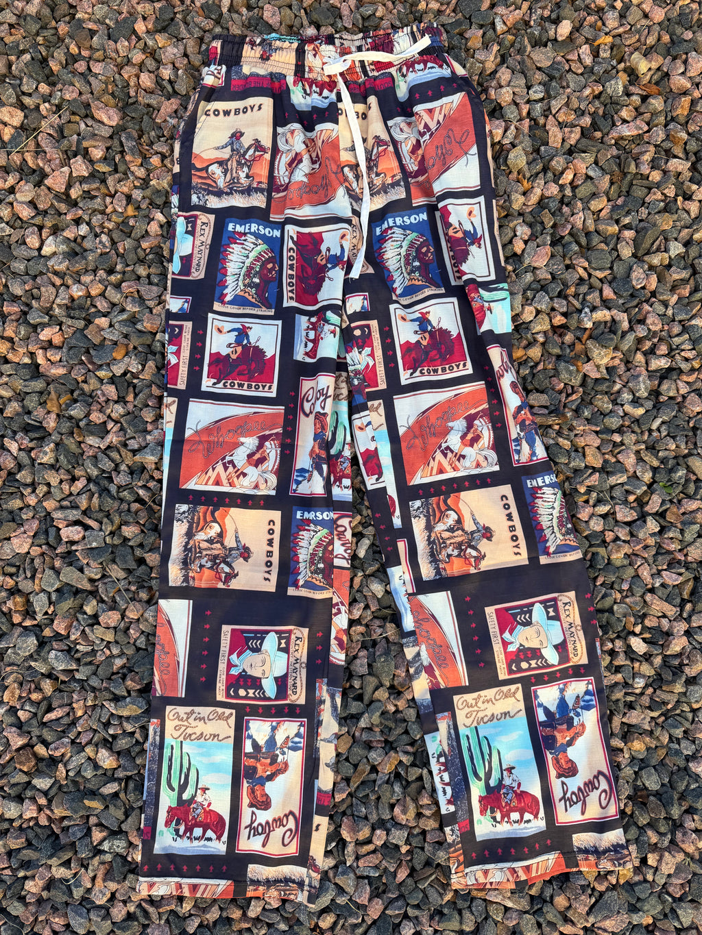 Rodeo Stamp / Rodeo Collage Printed Pants 🔥 small