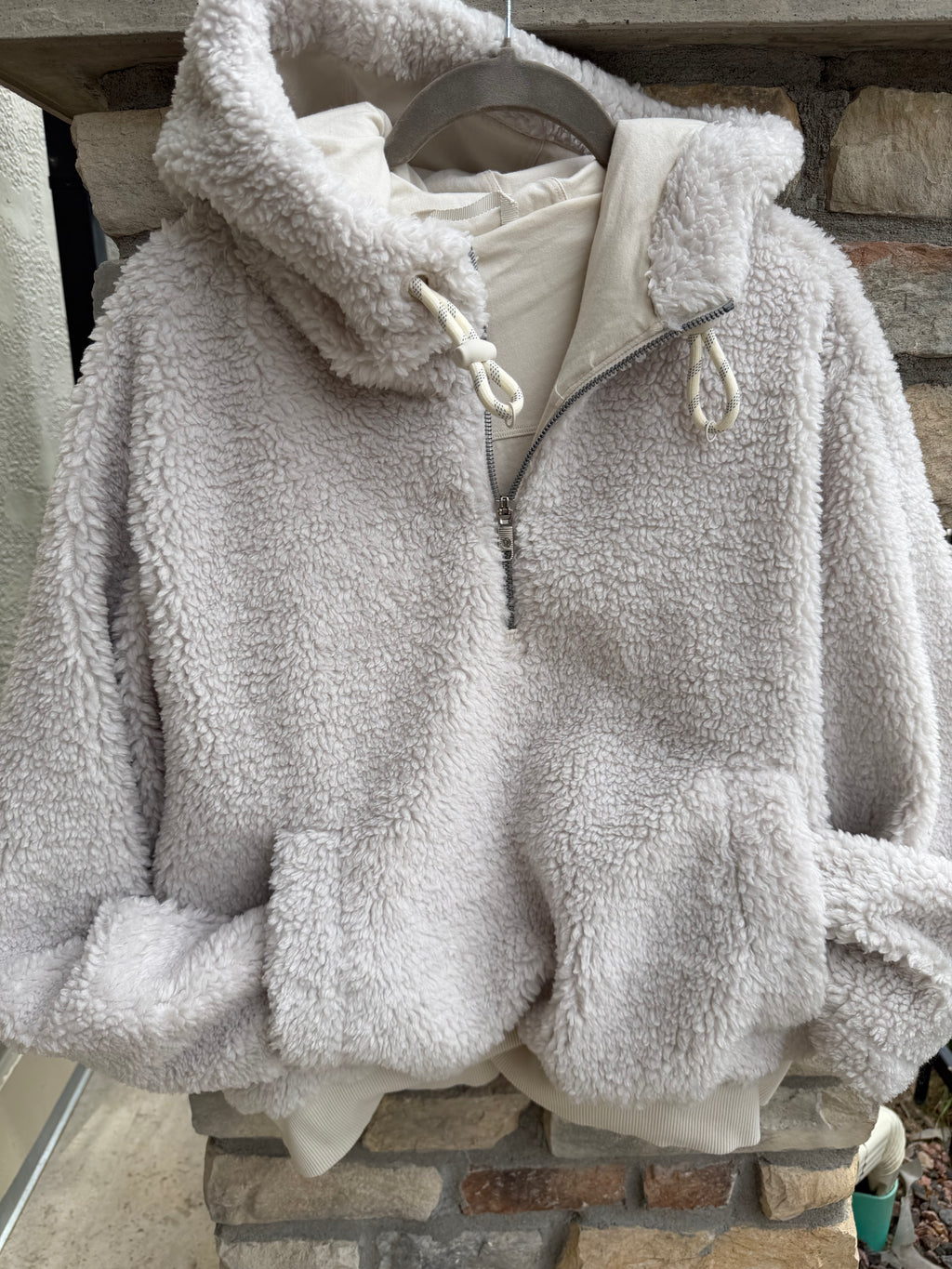 Lulu lemon quarter zip Sherpa size 10