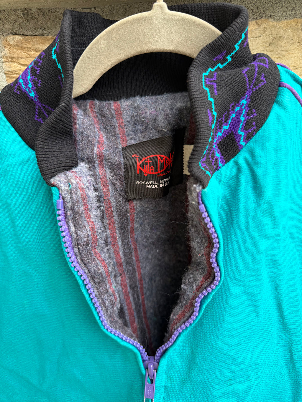 Vintage 90s 🔥 southwestern blanket lined jacket (xs/s)