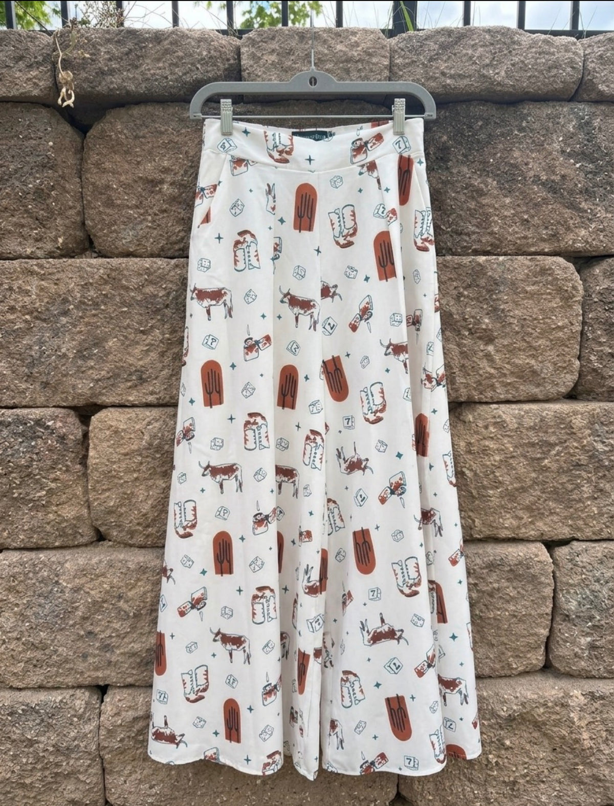NWT 🪩🔥 NYLON APPAREL WESTERN PALAZZO-PANTS - SIZE SMALL