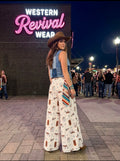NWT 🪩🔥 NYLON APPAREL WESTERN PALAZZO-PANTS - SIZE SMALL