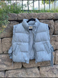 Baby blue puffer vest 🦋 medium